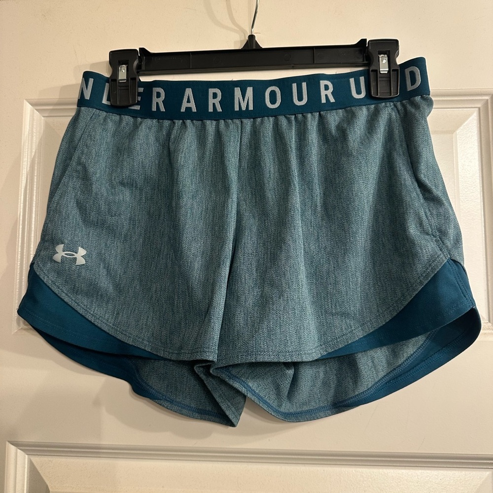 Green Under Armour Women's green Athletic Shorts- M